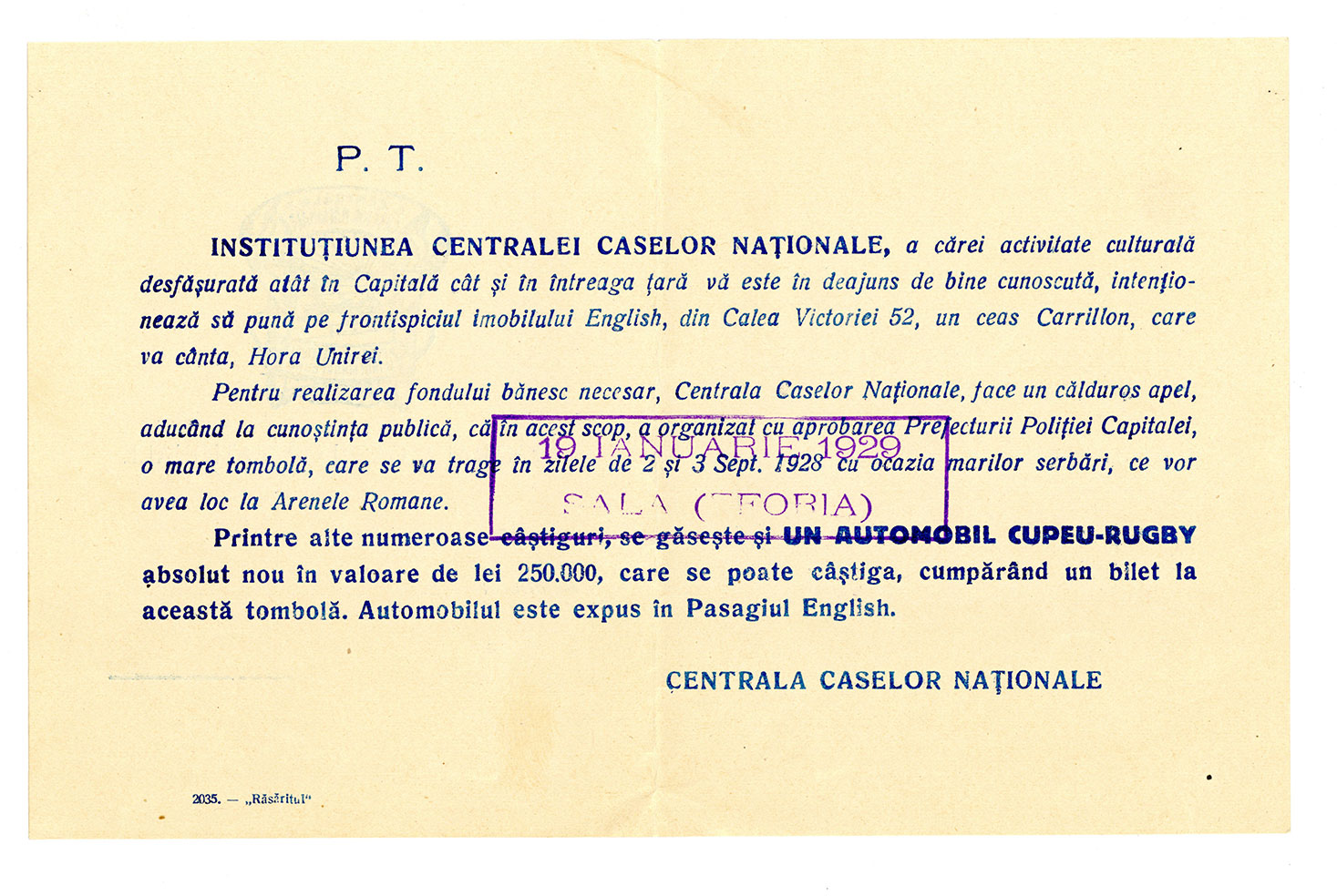 Bilet-de-tombolă-–-Centrala-Caselor-Naționale,-însoțit-de-învitație-de-participare-la-tombolă-și-plic-adresat-bijutierului-Nicolae-Radivon2