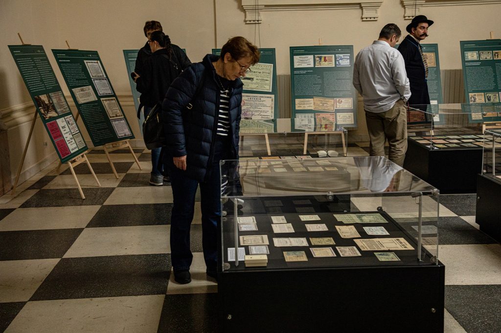 Deschiderea expoziției „Lumea loteriei românești: de la afacere la binefacere (1837-1989)”, la Muzeul Național de Istorie a României