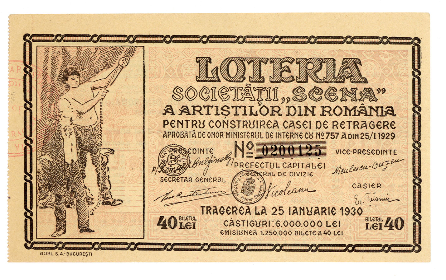 Loteria Societății "Scena" a Artiștilor din România